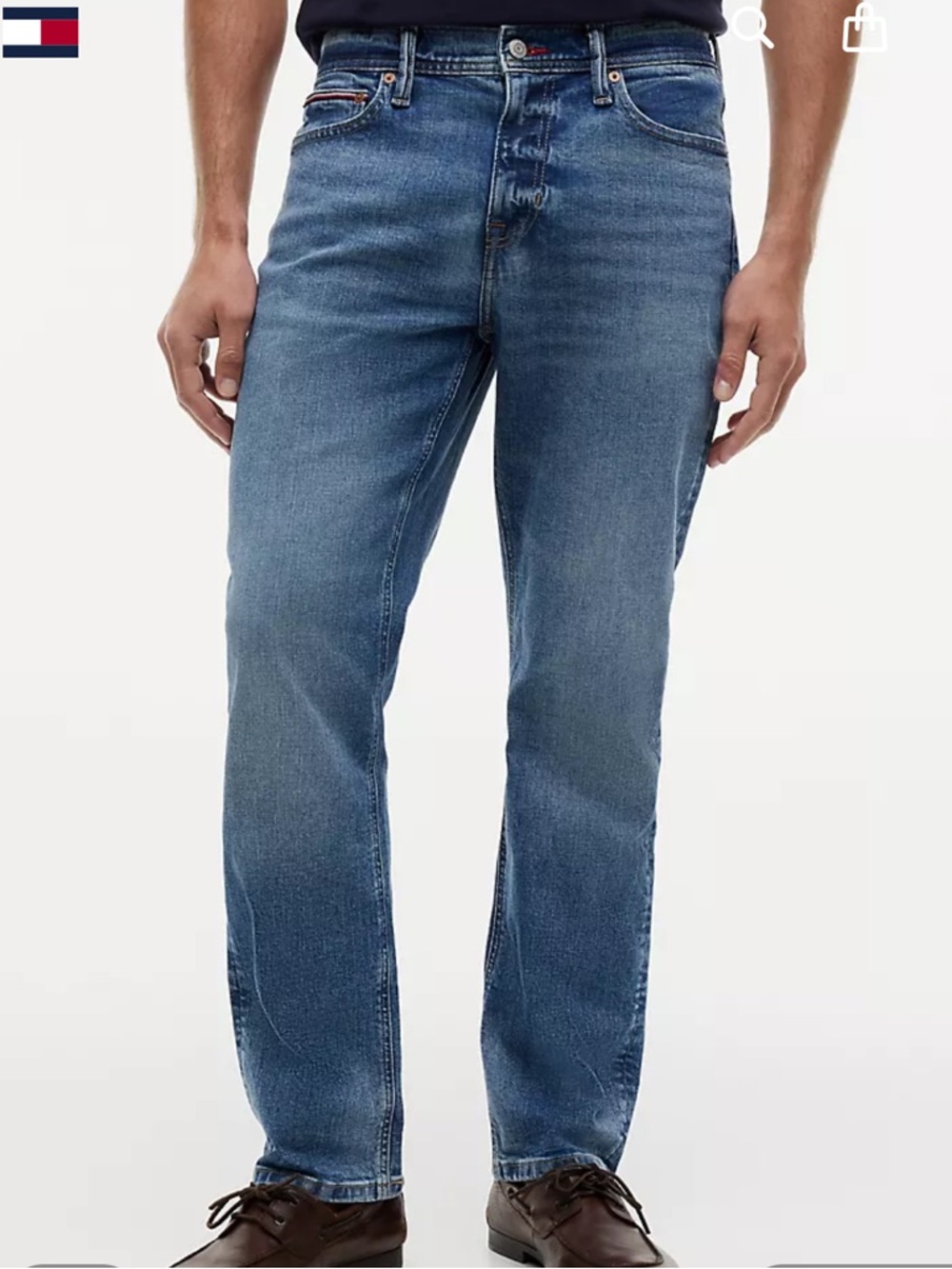 Tommy Hilfiger Men’s Medium Blue Straight Jeans